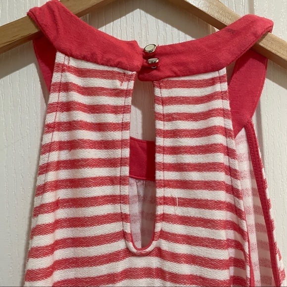 ROMPER melon white striped summer outfit swim cover lounge size medium - Picture 5 of 8